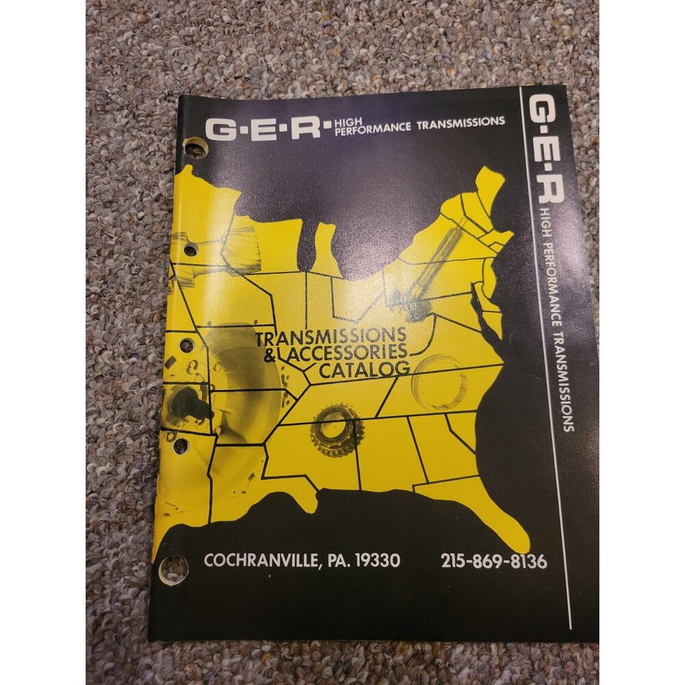 Vtg G-E-R High Performance Transmissions & Accessories Classic Cars Catalog‎